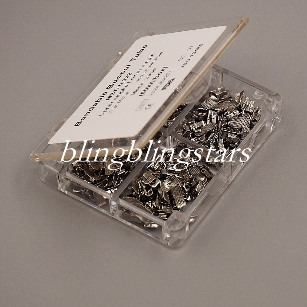 50 Set/Box Dental MBT 022 Ortodo Bucales1st Molar Bondable Mesh Base Buccal Tube