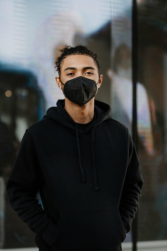 10Pcs KN95 Face Mask 5 Layer BFE 95% Disposable Respiratory Non Medical-Black