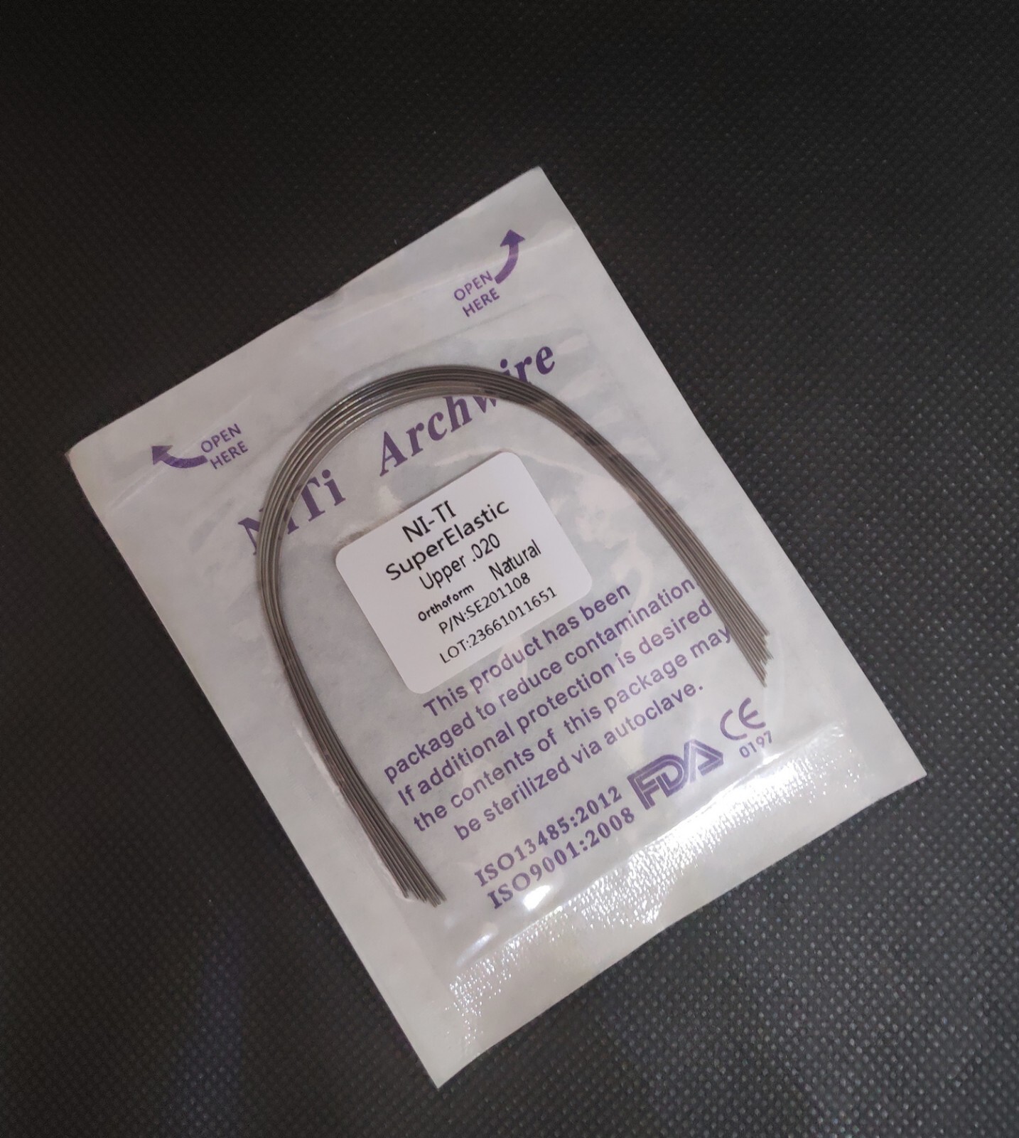 Dental Orthodontic Super Elastic Wire Niti Round Arcos Arch Wires Natural Form
