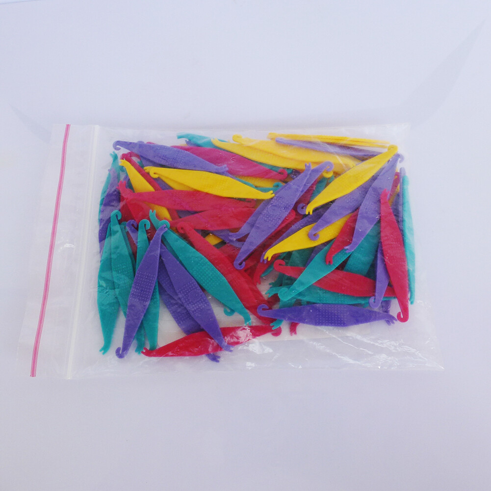 100pcs Orthodontic Elastic Rubber Placer for Brace Elastic Band Assorted 4Colors