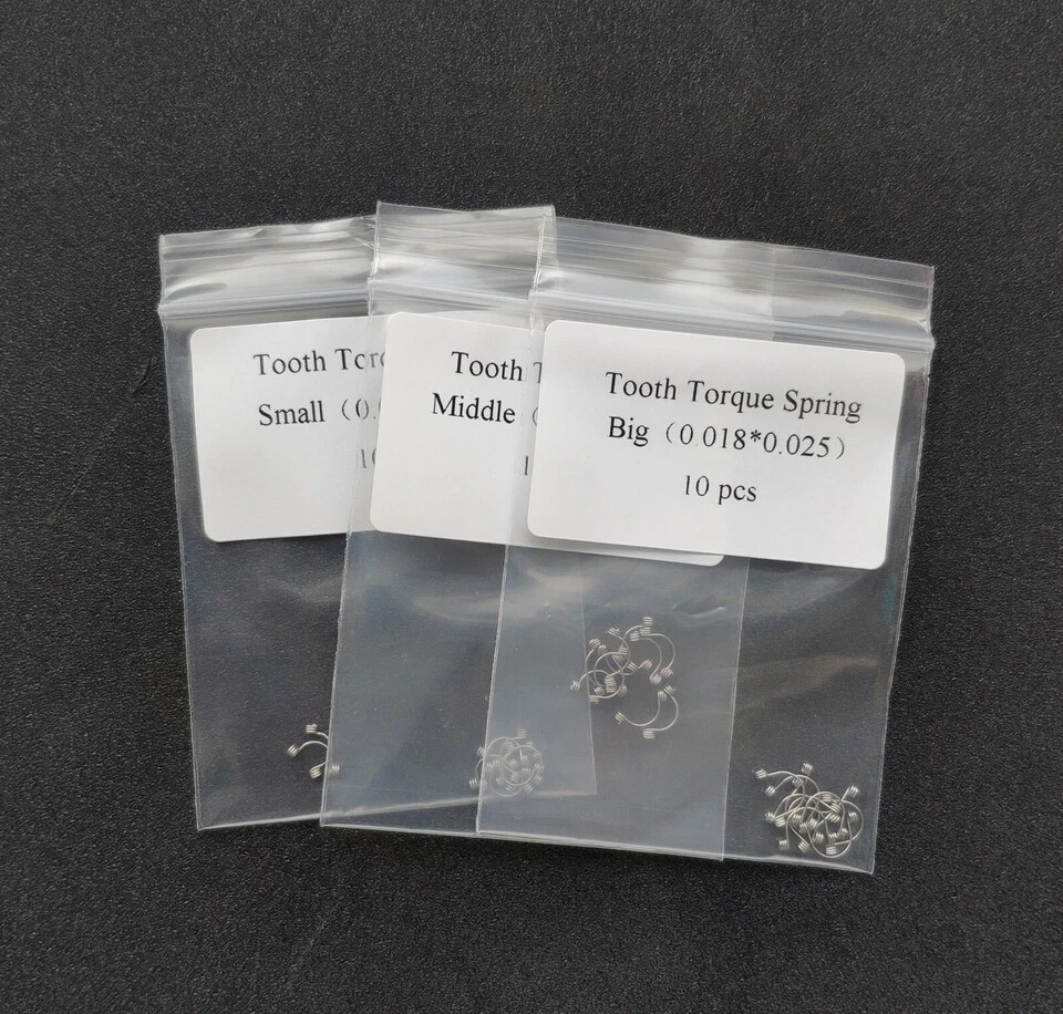 10Pcs/Bag Dental Orthodontic Anterior Teeth Torque Wire Spring Rectangular