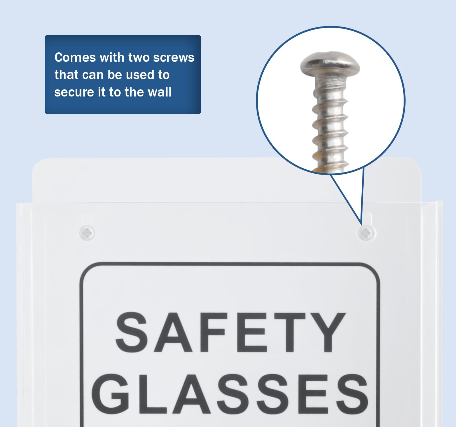 Healthible Acrylic Safety Glasses Dispenser, Holder for Industrial, Dental, L…