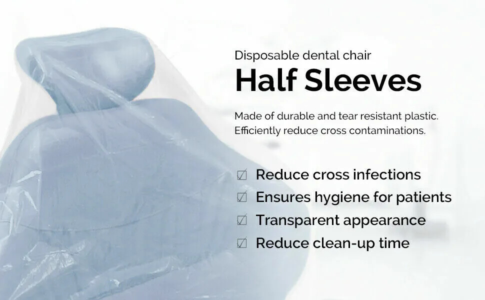 JMU Dental Unit Chair Sleeves Cover Full&Half Disposable Protective Soft Durable