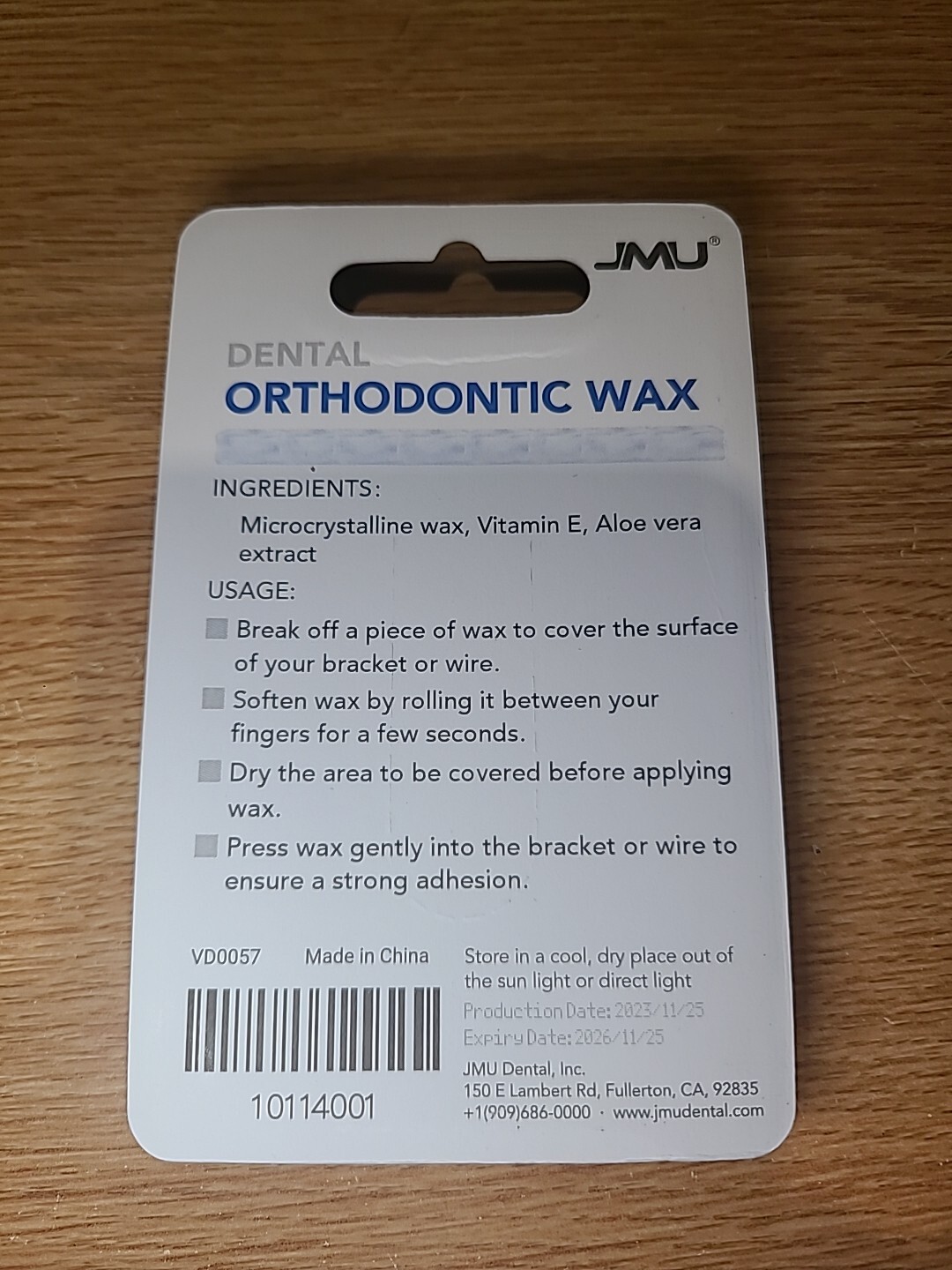 Orthodontic Wax for Braces 50 Count Precut Unscented Aloe Vera (2 Packs)