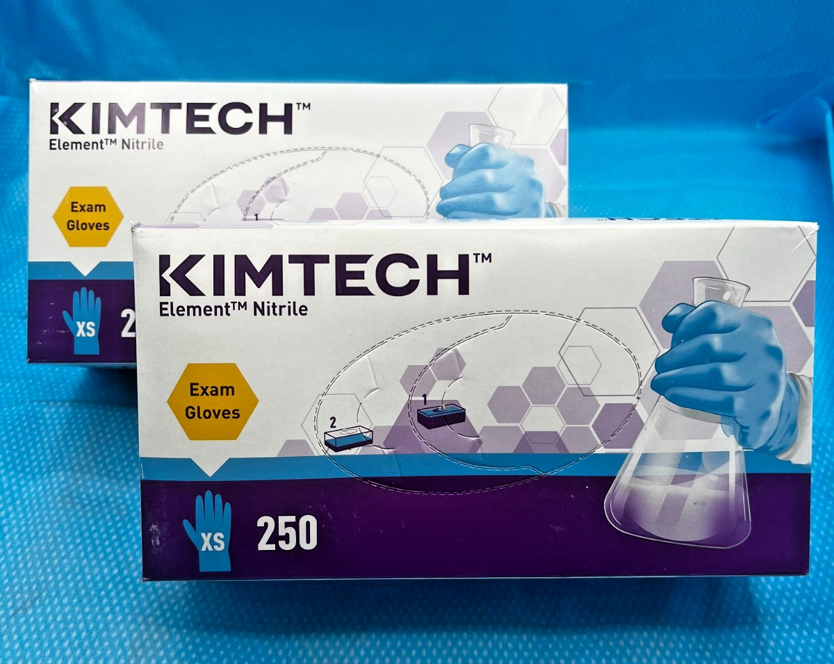 Kimtech Nitrile Powder-Free Exam Gloves XS Extra Small, 250 ct (2 Pac) 500 total