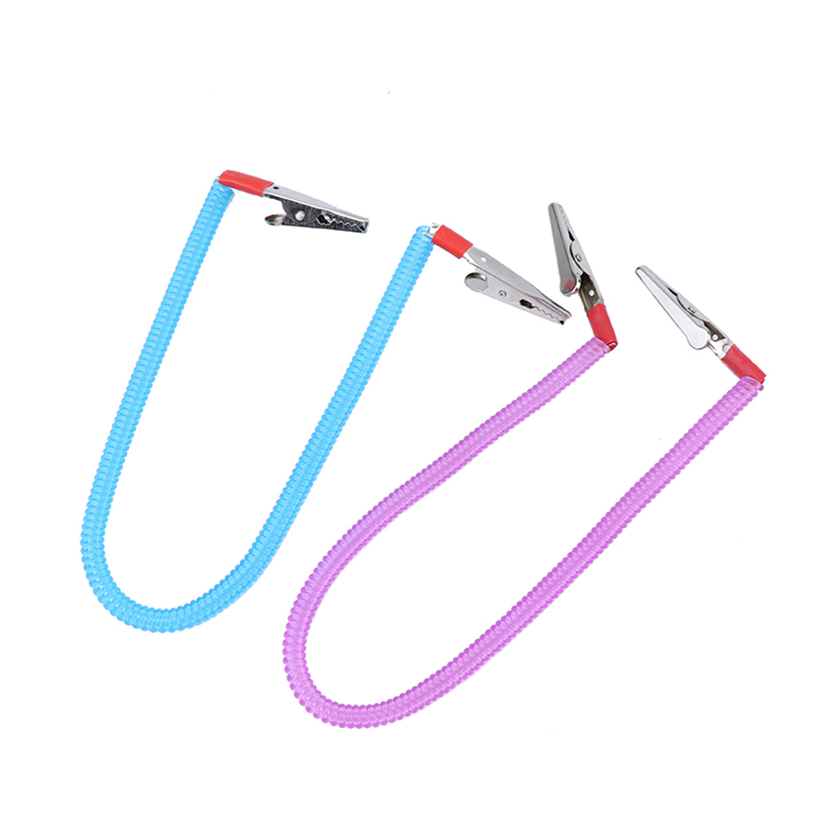 Dental Patient Bib Clips Chains Napkin Holder Flexible Coil Plastic Chain