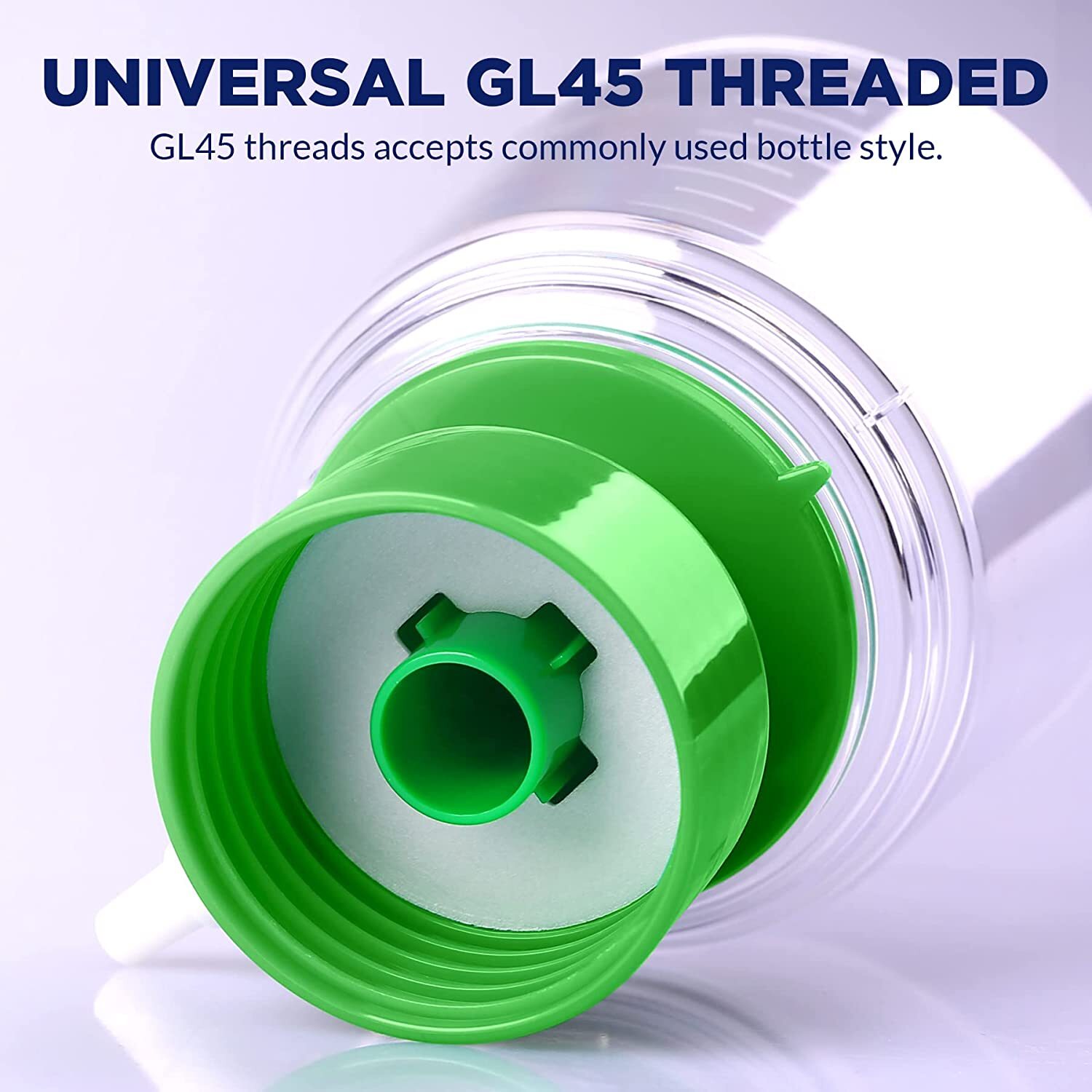 24 Pack Disposable Vacuum Filtration Bottle Top Polystyrene Filter Funnel 250mL