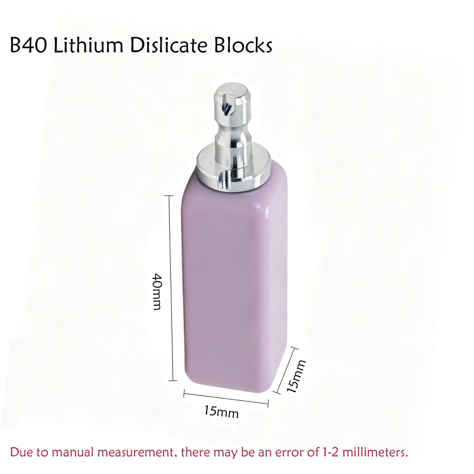 B40 LT Dental Lithium Disilicate Blocks Cube for Cerec CAD/CAM Chairside Milling