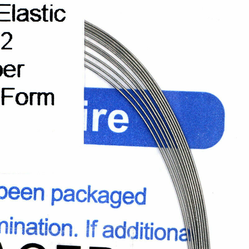 100×Dental Orthodontic Super Nickel Titanium Elastic Arch Wire Round 012 upper