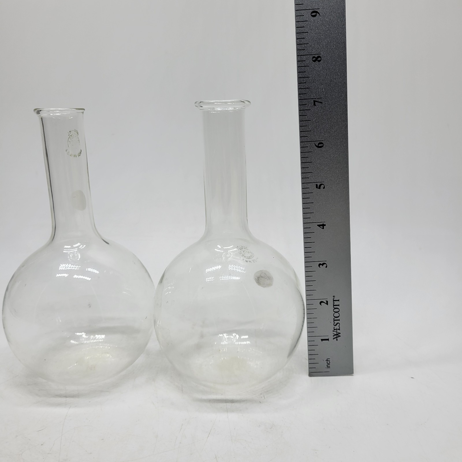Vintage Purex Beaker 600 ML Lot Of 2 Glass USA Clear Science Classroom Test