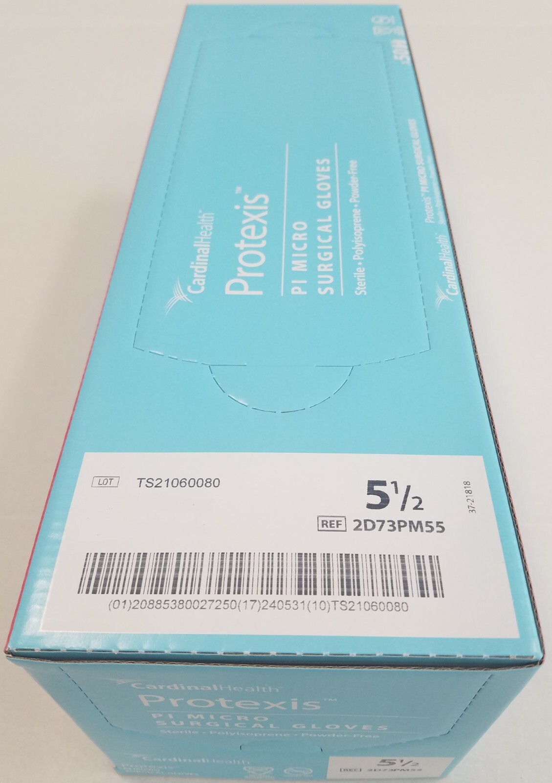 *50-Pairs* Cardinal Health Protexis PI Micro Surgical Size-5.5 Gloves 2D73PM55