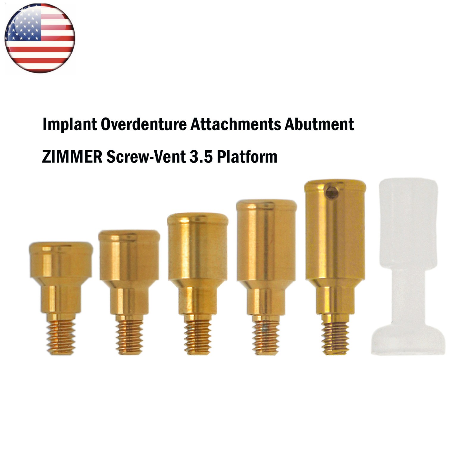 Dental Core Tool Ø3.5mm for BEGO, Zimmer, MIS, Cortex, Adin Attachment Abutments