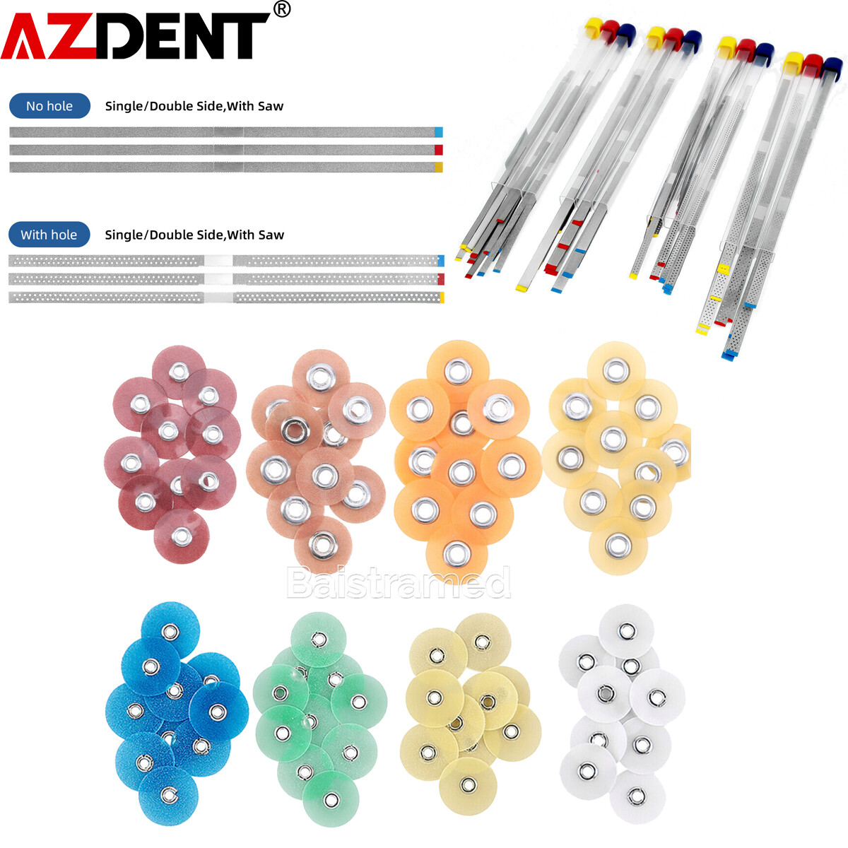 Dental Composite Finishing Polishing Strips/ Discs Coarse Fine Medium Wheel