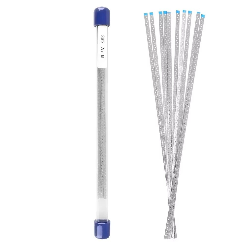 Dental Polishing Strips Polish Stick Diamond Sanding Single Side with Hole Saw