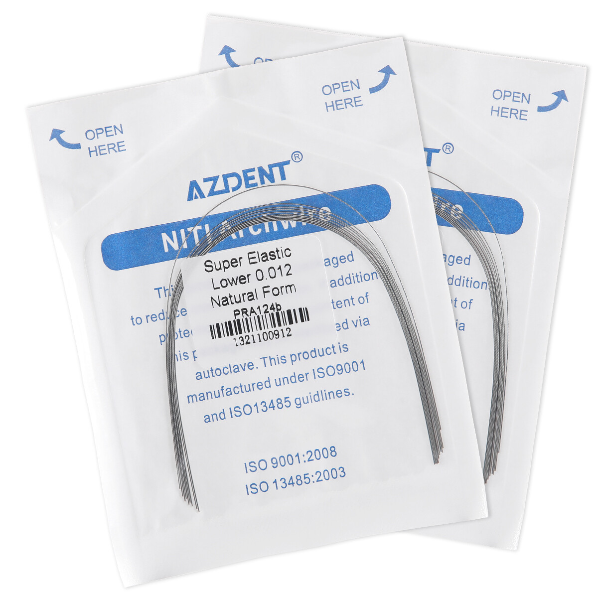 AZDENT Dental Orthodontic Niti Arch Wire Super Elastic Natural Nature Form Round