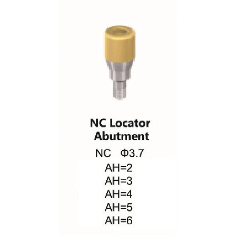 Straumann Compatible NC Locator Abutment Diameter 3.7mm 2mm Height for Dentures