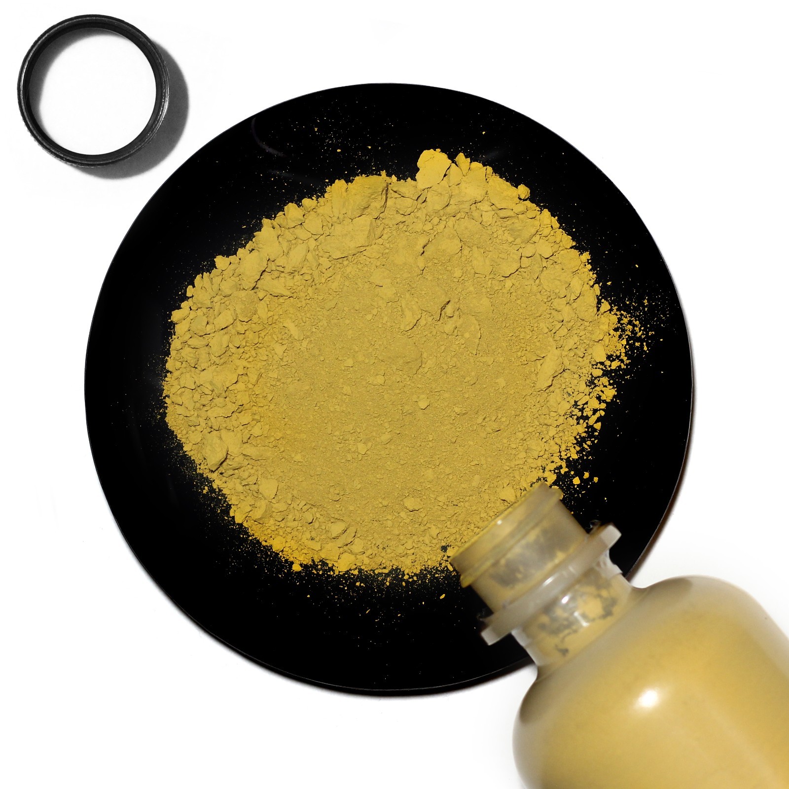 Yellow Iron Oxide, 4oz, Reagent Grade 99% Pure, Sturdy Bottle SHIPS SAME DAY