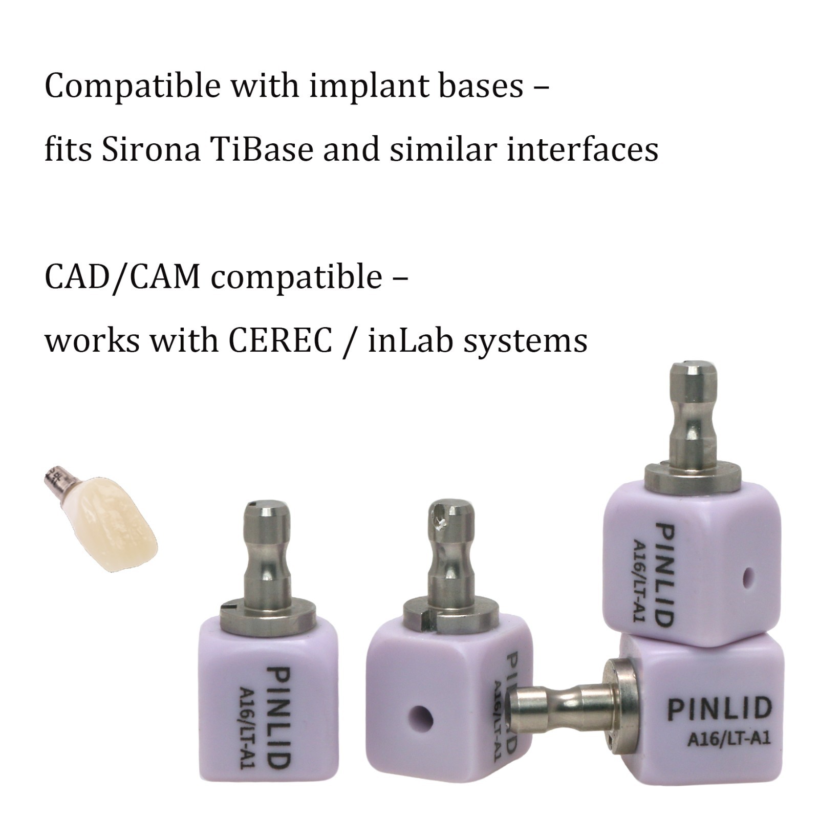 A16 CAD CAM Ceramic Blocks CEREC Compatible Dental Milling Lithium Disilicate