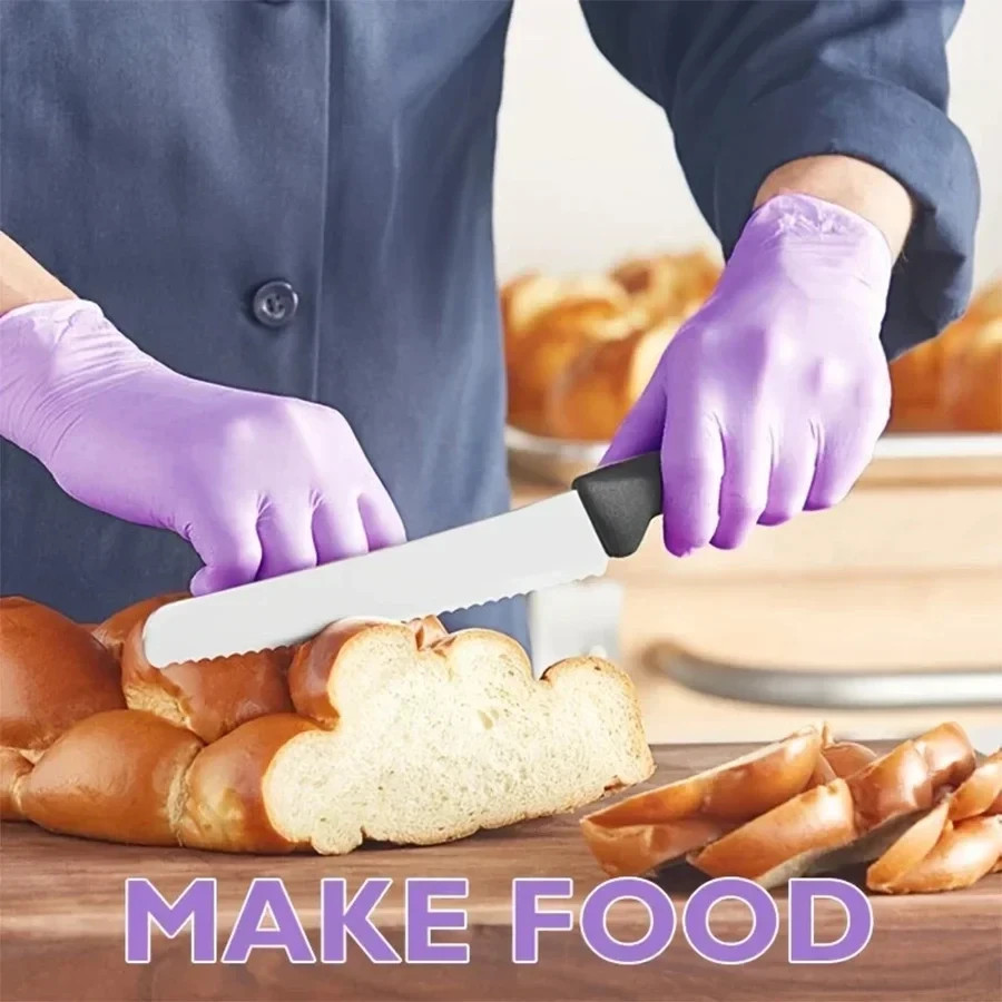 Disposable Nitrile Gloves Powder Free Latex Free Medical Food Grade Gloves