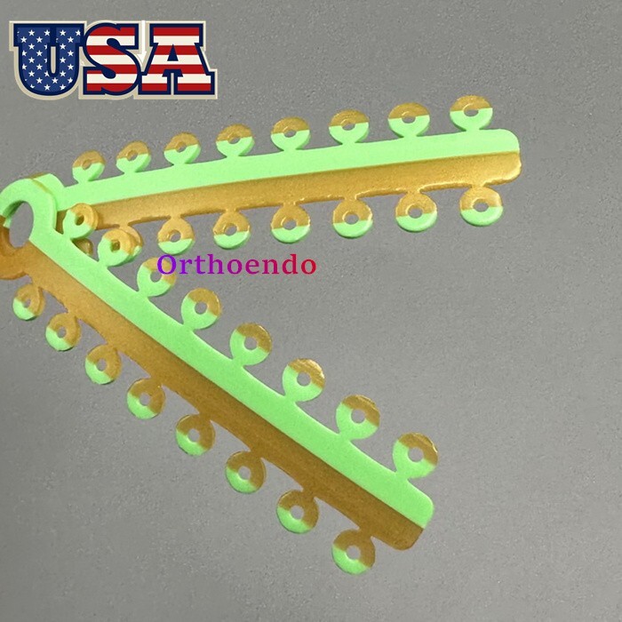1 Bag Dental Orthodontic Elastic Ligature Ties Rubber Bands Single/Double Colors