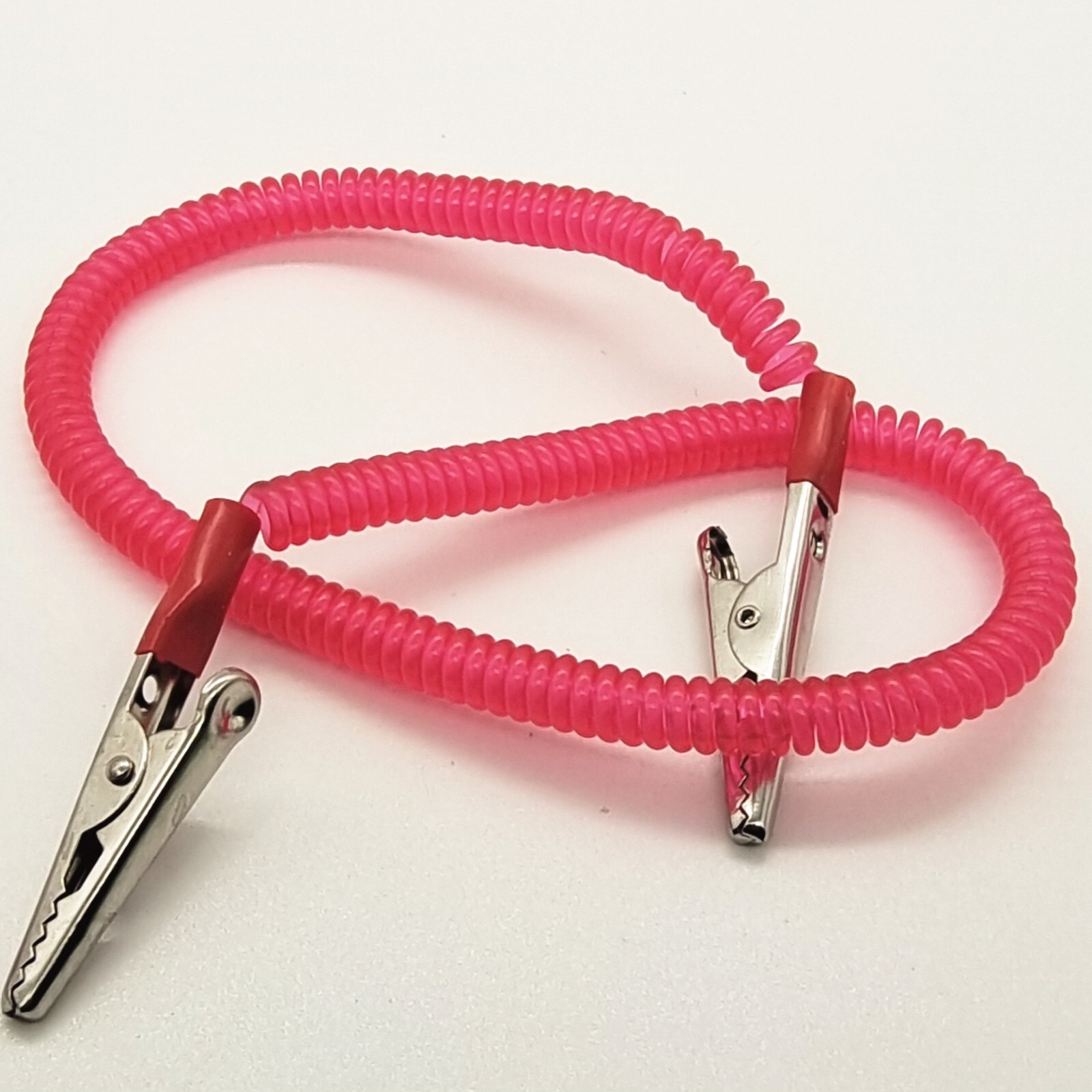 50 PCS Dental Patient Bib Clips Chains Napkin Holder Flexible Coil Plastic Chain