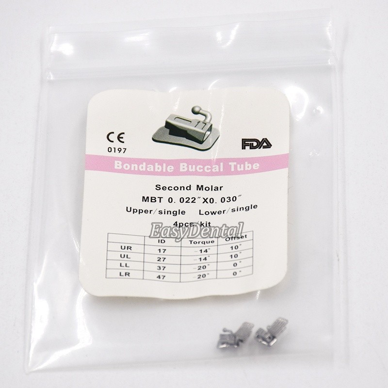 1040 Dental ligature Ties Buccal Tube MBT Roth Edgewise 1st 2nd 018 022 Bondable