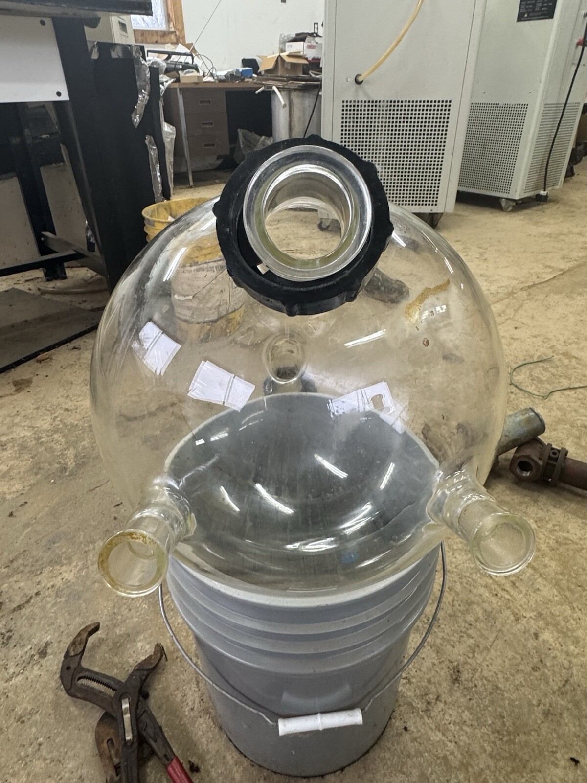 20 Liter Receiving Flask With 4 Ports