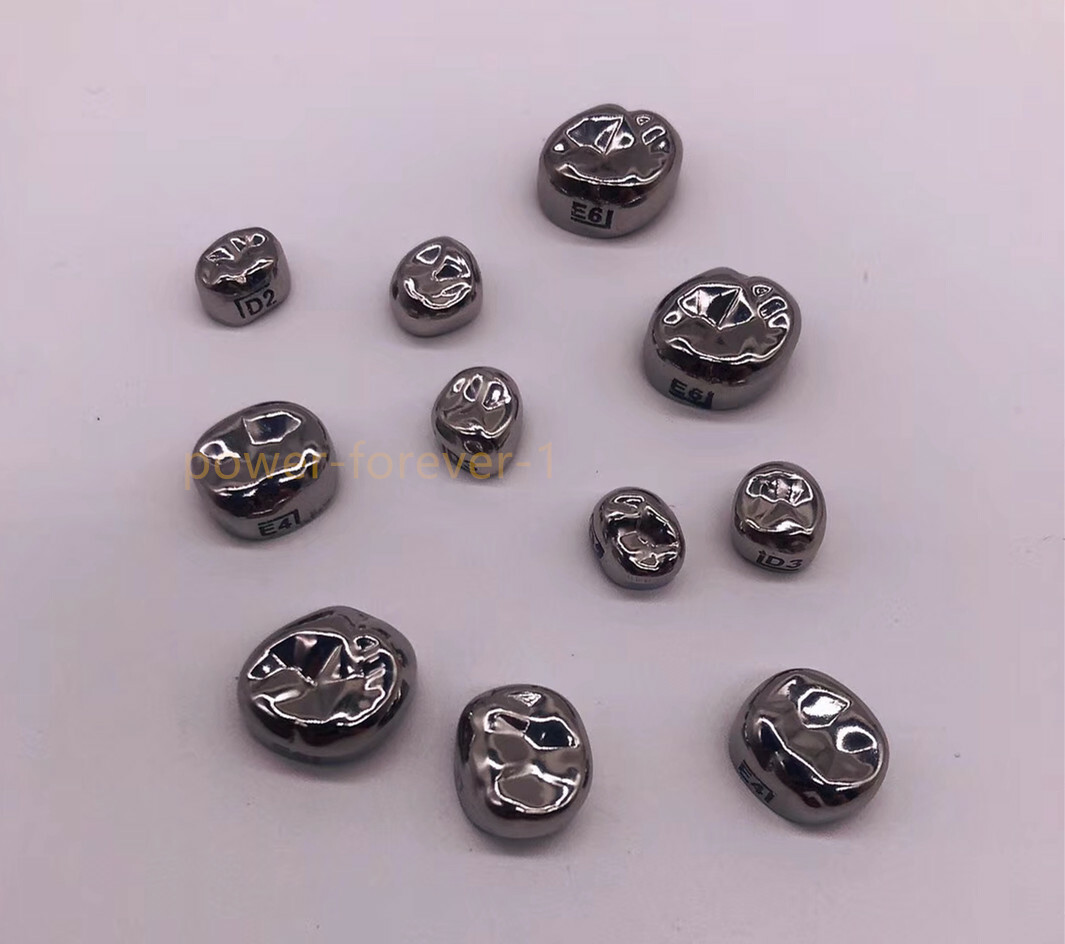5pcs/box Dental Kids Crown Protect Teeth Primary Molar Stainless Steel Pediatric