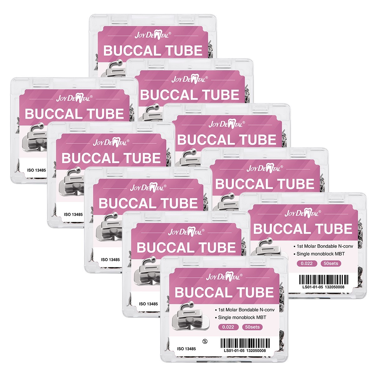 50 set Dental Orthodontic 1st Molar MBT 0.022 Buccal Tubes Bondable Monoblock