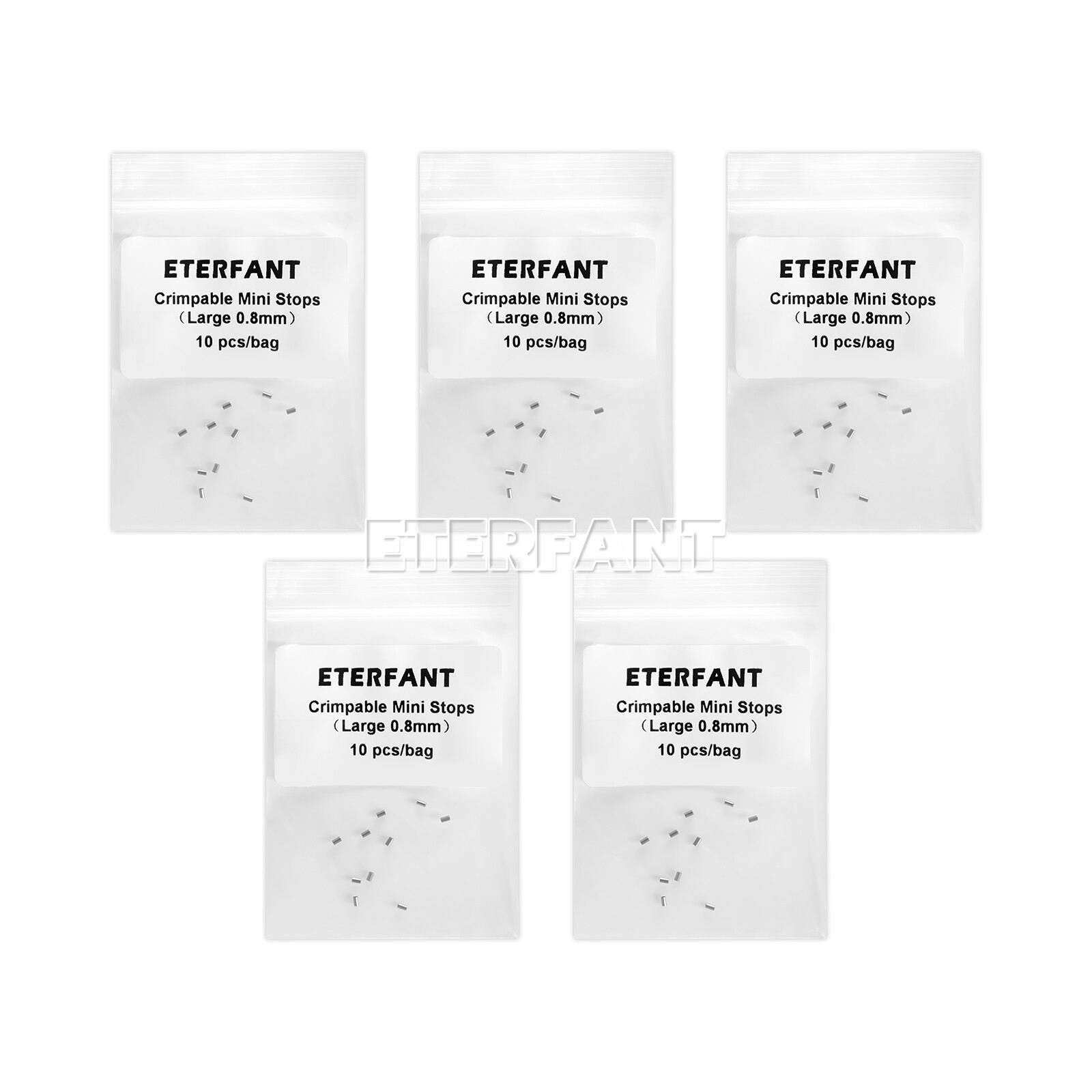 ETERFANT Dental Ortho Crimpable Mini Stops 0.8mm Crimpable Hooks for Round Wires