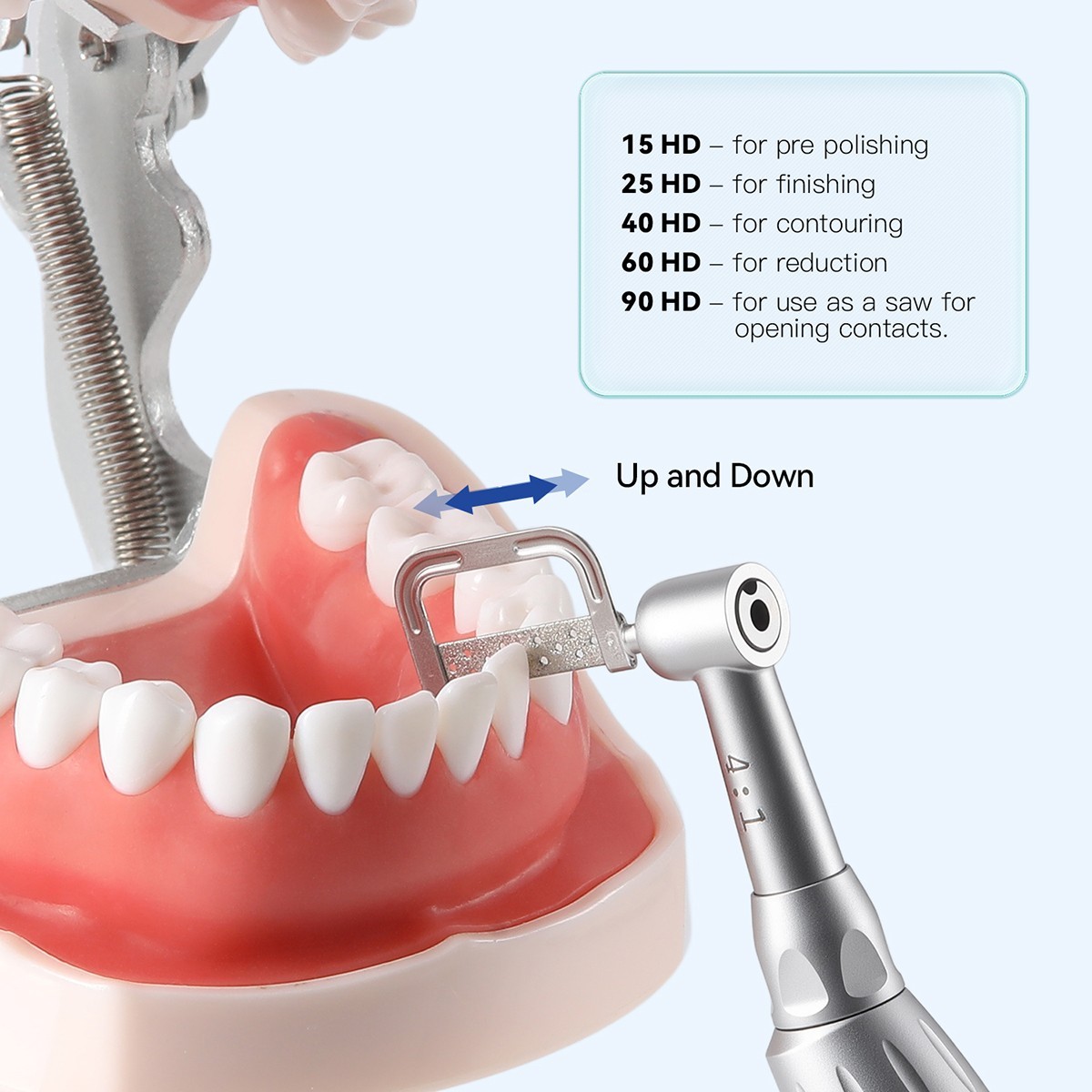 5Size Dental Orthodontic Interproximal Enamel Reduction Automatic Strips 15-90HD
