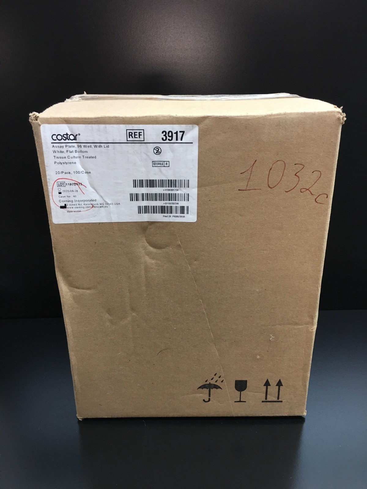 Corning Costar REF 3917 96-well Solid White TC-treated Microplates Case 100 PCS