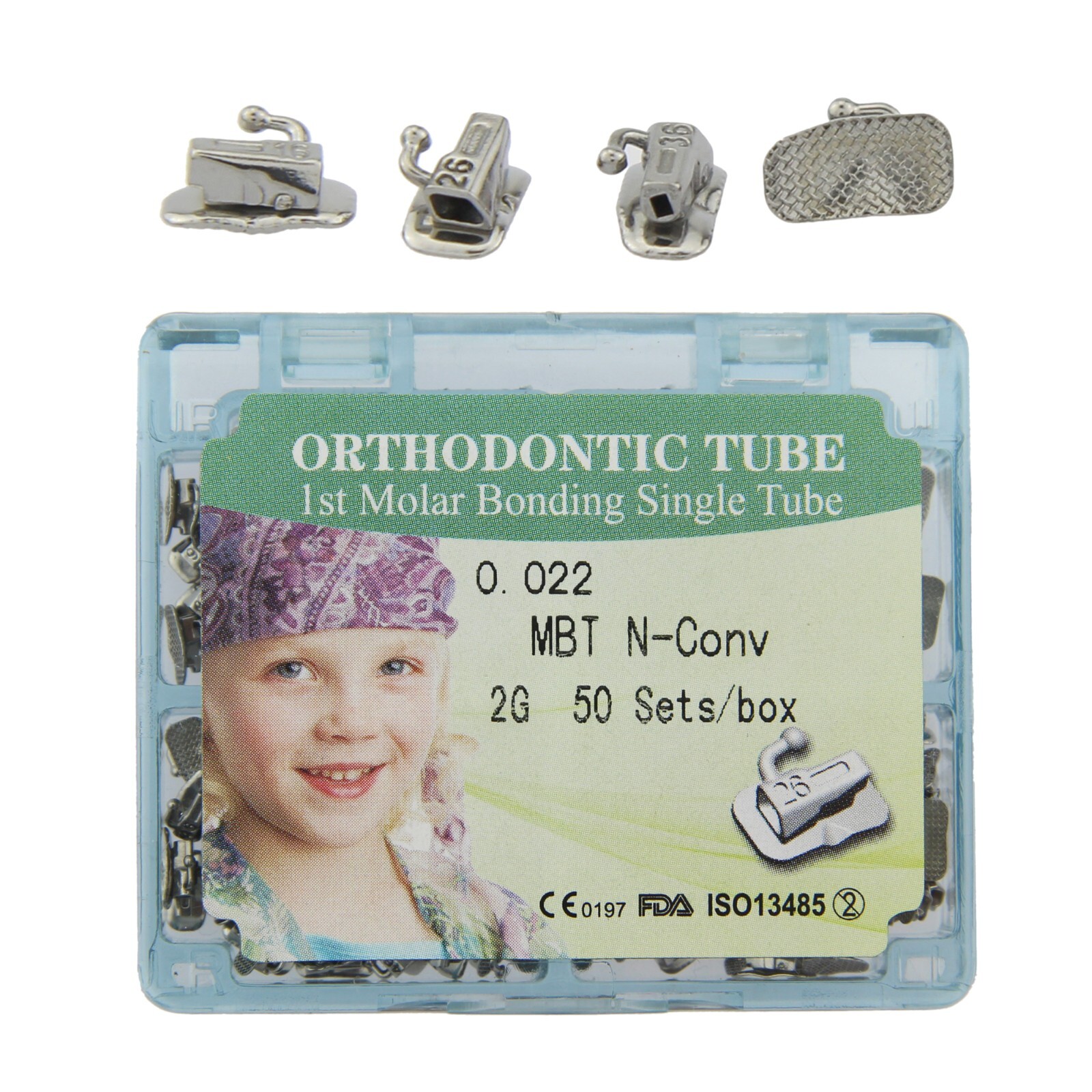 tubos de ortodoncia Dental Orthodontic Molar Tubes Buccal Tube Roth MBT 022 1st