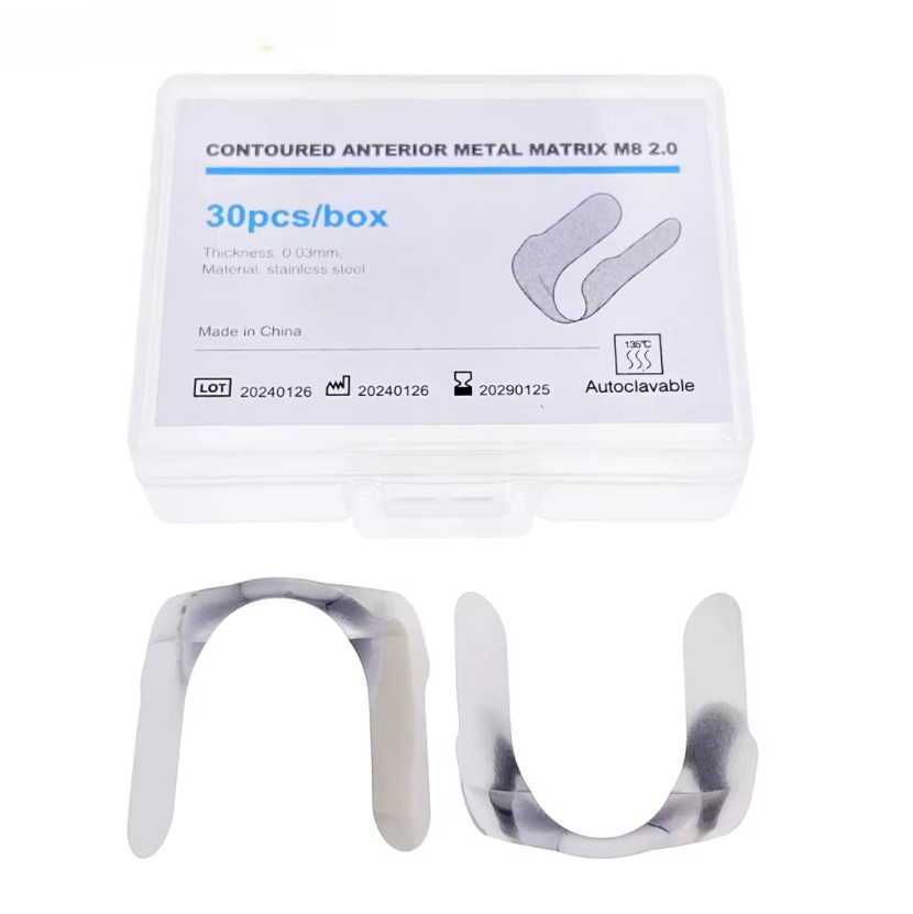 30pcs Dental Proximal Anterior Strips Twin Matrices Matrix Strip Sectional Bands