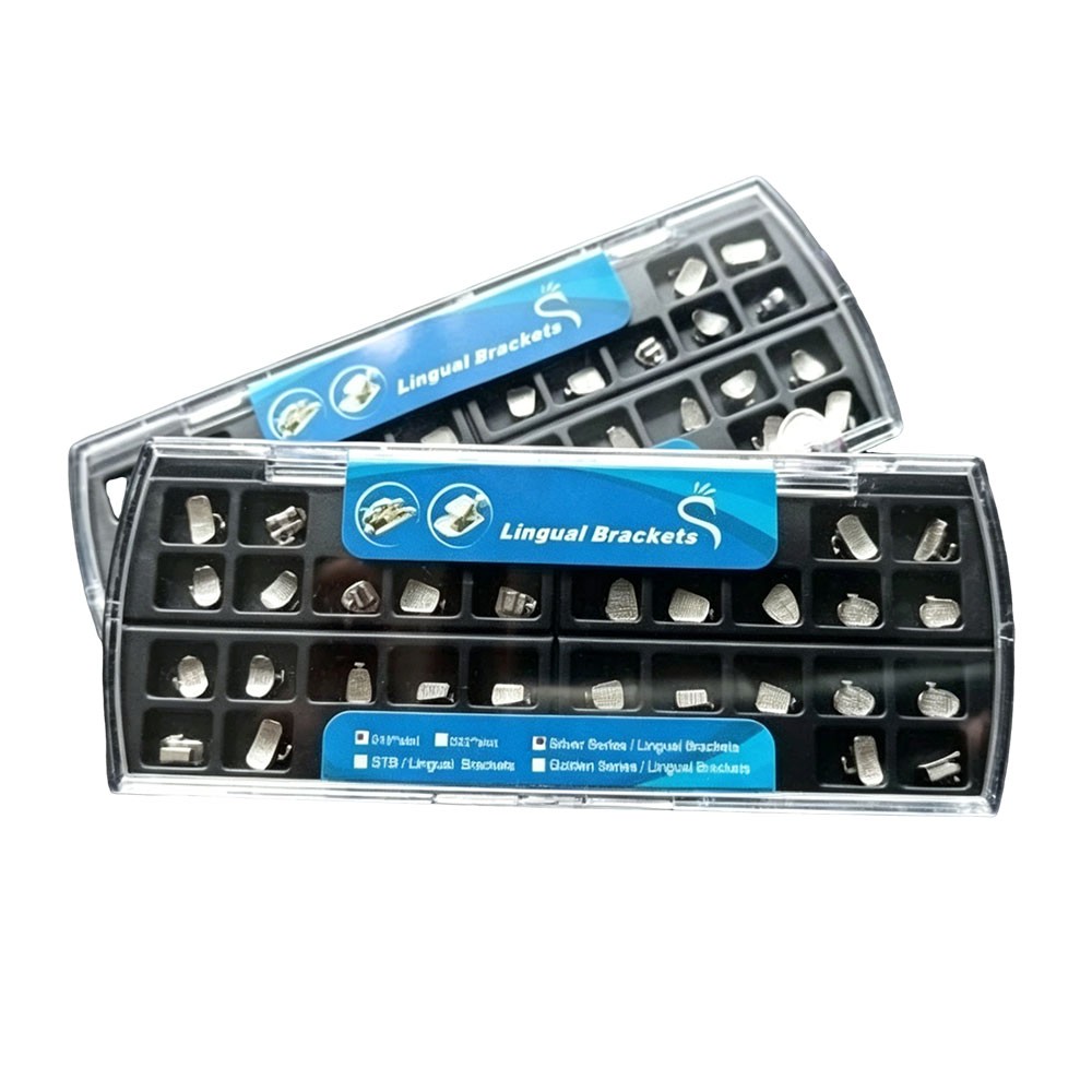 28pcs Lingual Brcakets 018 Slot Silver Series / Golden Series / STB Mini Series