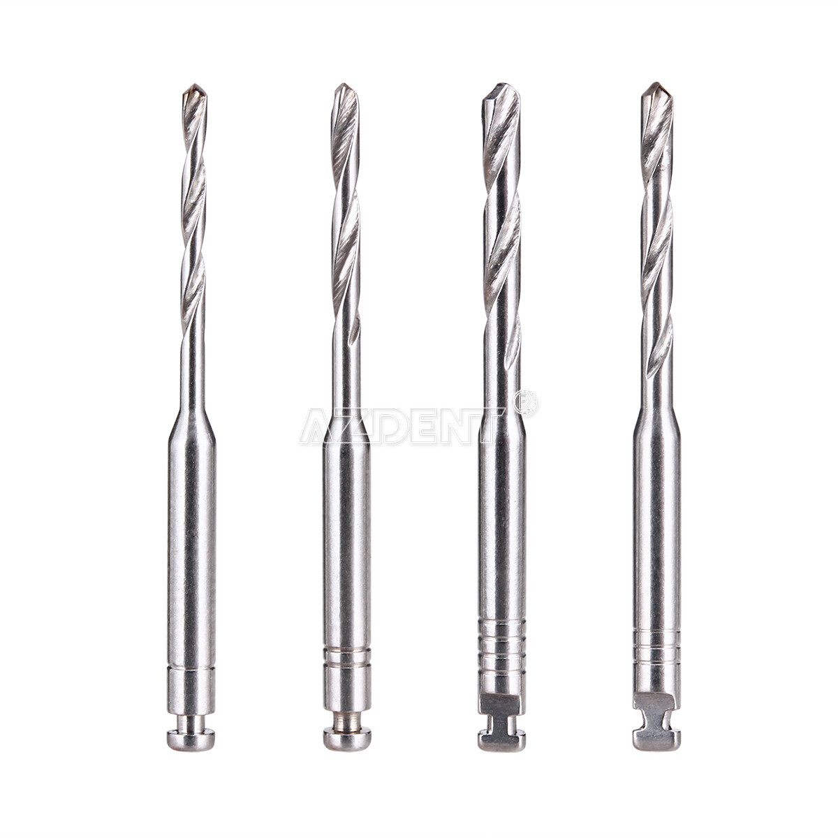 5 Packs Dental Fiber Posts Glass Quartz Resin Screw Thread Restorative 4Drills