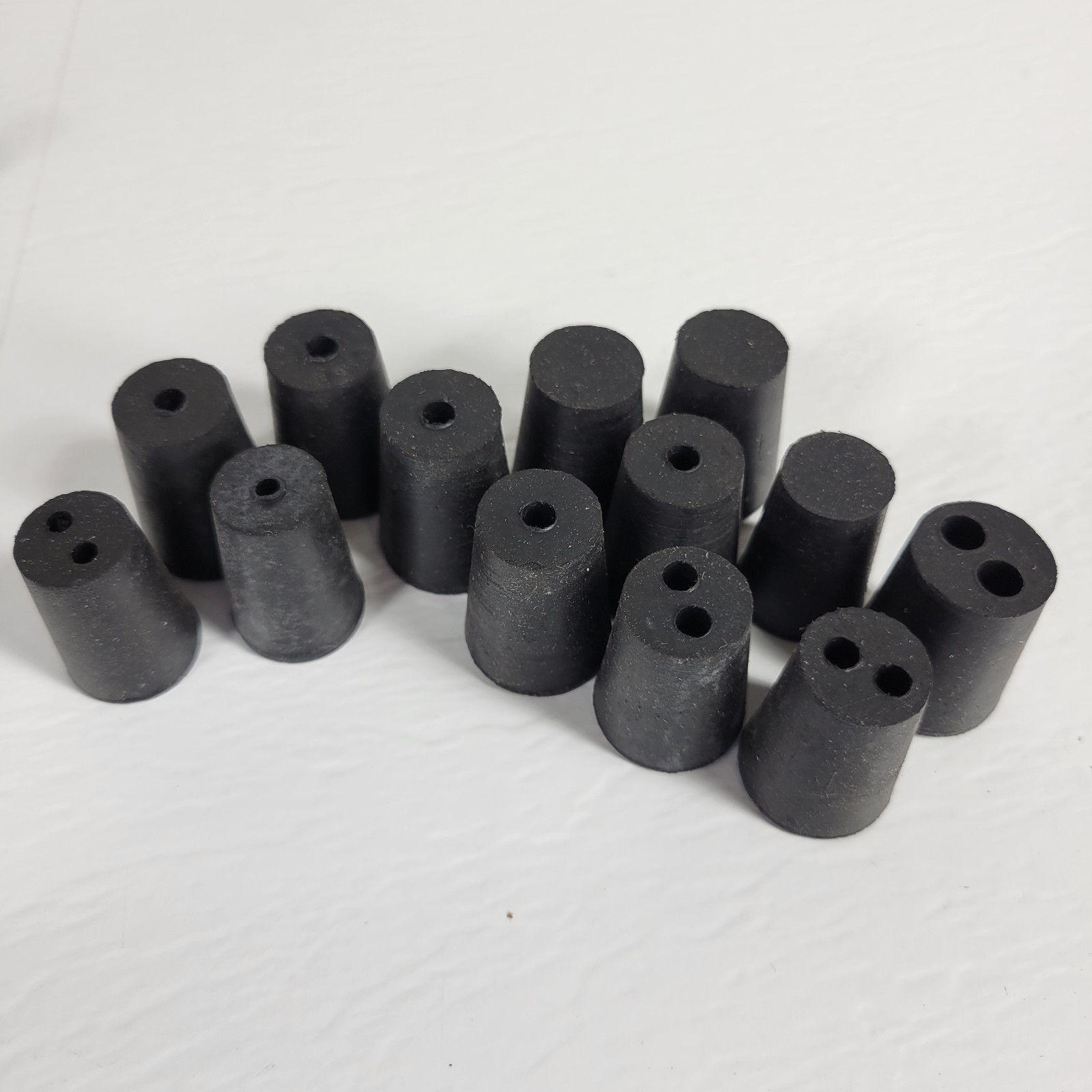 UNBRANDED Assorted Rubber Stops for Laboratory Glass Flasks, 43 Count Total