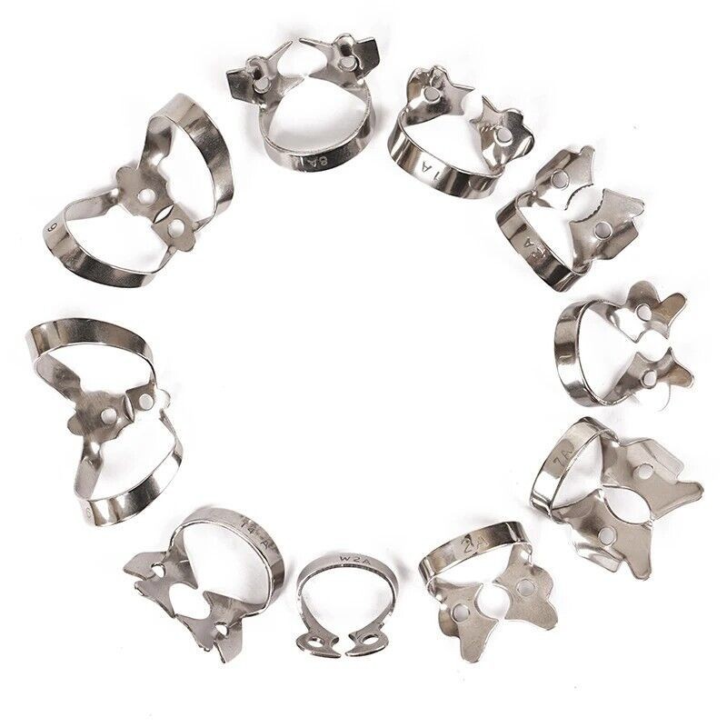 68 Size Dental Endodontic Rubber Dam Clamps Surgical Instrument Stainless Clamps