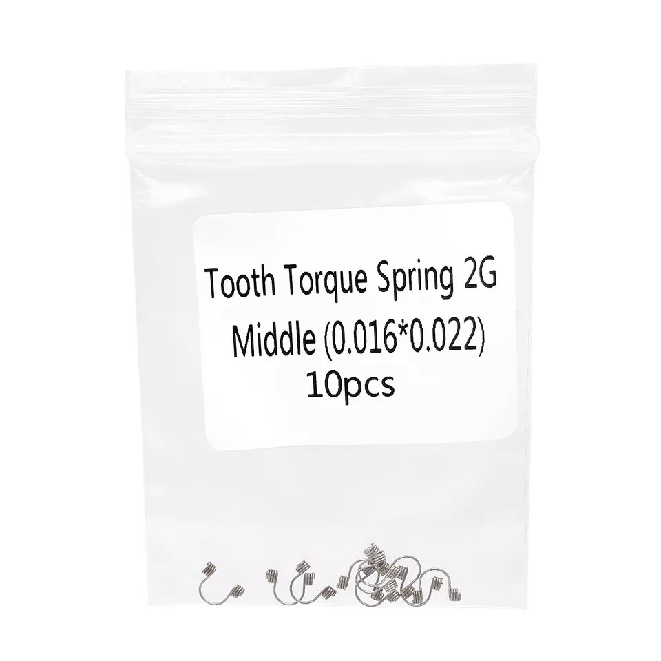 10Pcs/Bag Dental Orthodontic Anterior Teeth Torque Wire Spring Rectangular
