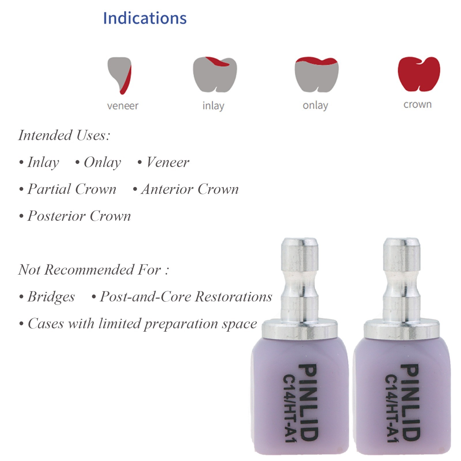 US Dental E.max Glass Ceramics Lithium Disilicate (LS2) Blocks CAD CEREC Blocks