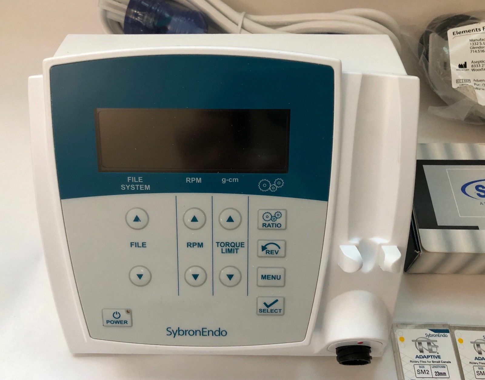 Sybron Endo Elements motor 1y Warranty, Hand piece & Reciprocating TF Files