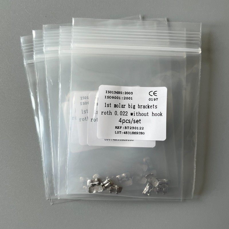 10Set Dental Orthodontic 1st Molar Wide Big Brackets Roth/MBT/Edgewise no hooks