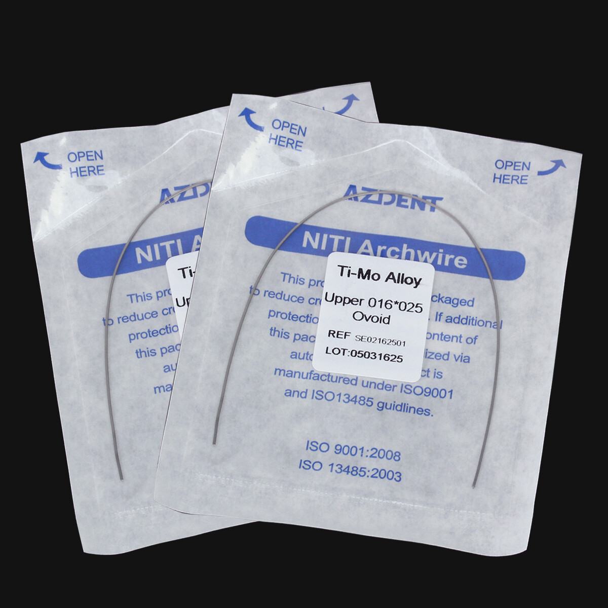 Dental Orthodontic TMA Beta Titanium Molybdenum Alloy Arch Wire Rectangular Type