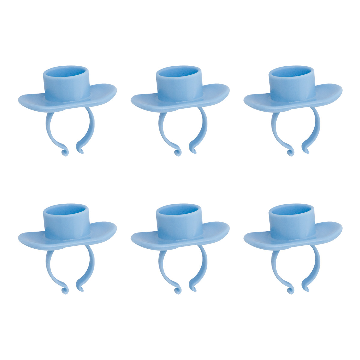 Plastic Prophy Paste Finger Rings (Pkg. 6)