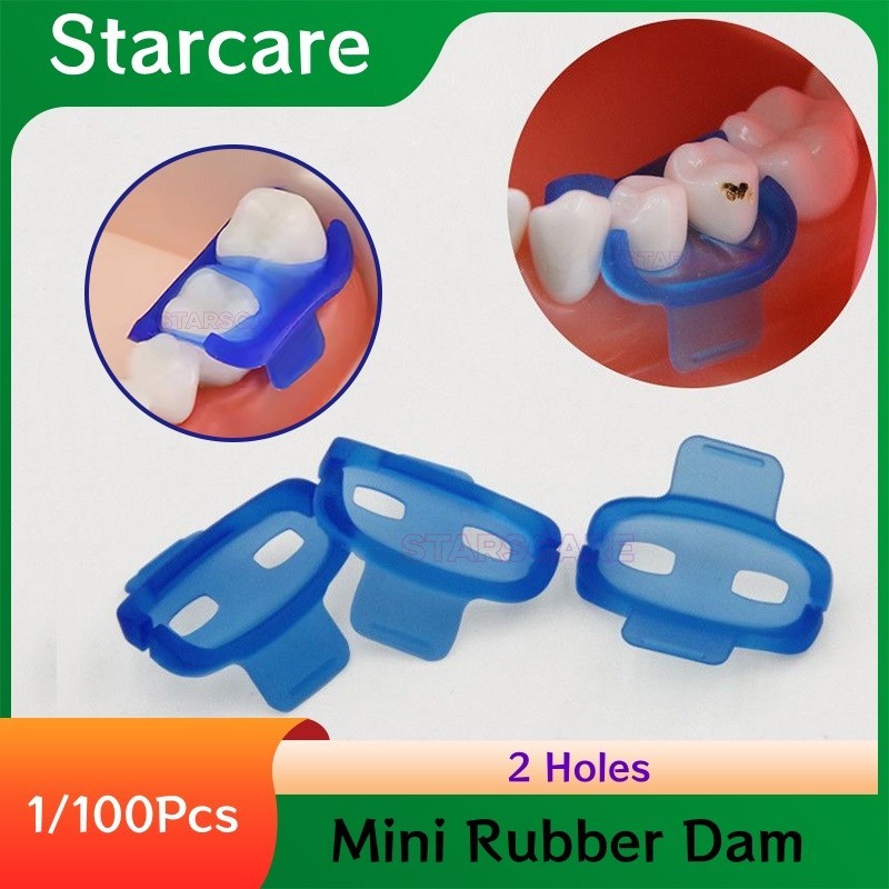 Dental Mini Rubber Dam Silicone Gingival Guard Protection Clamp Holder Autoclave