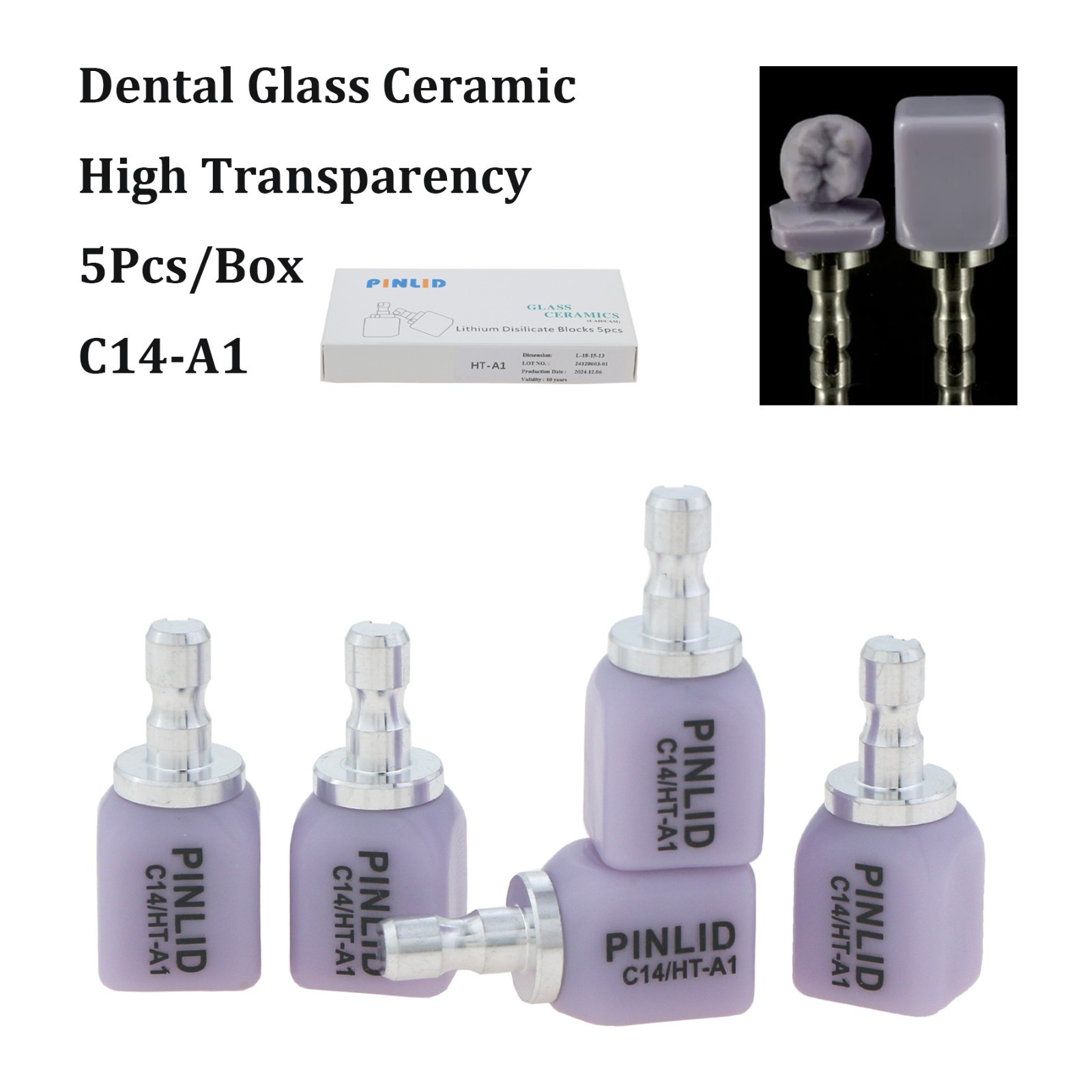 CEREC CAD Block E.max Lithium Disilicate Glass Ceramic Dental Milling Material