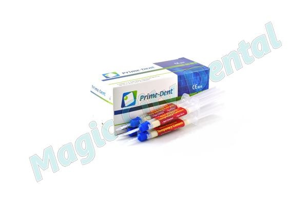 Prime-Dent Dental Non-Eugenol Automix Temporary Cement 4 Syr. Kit