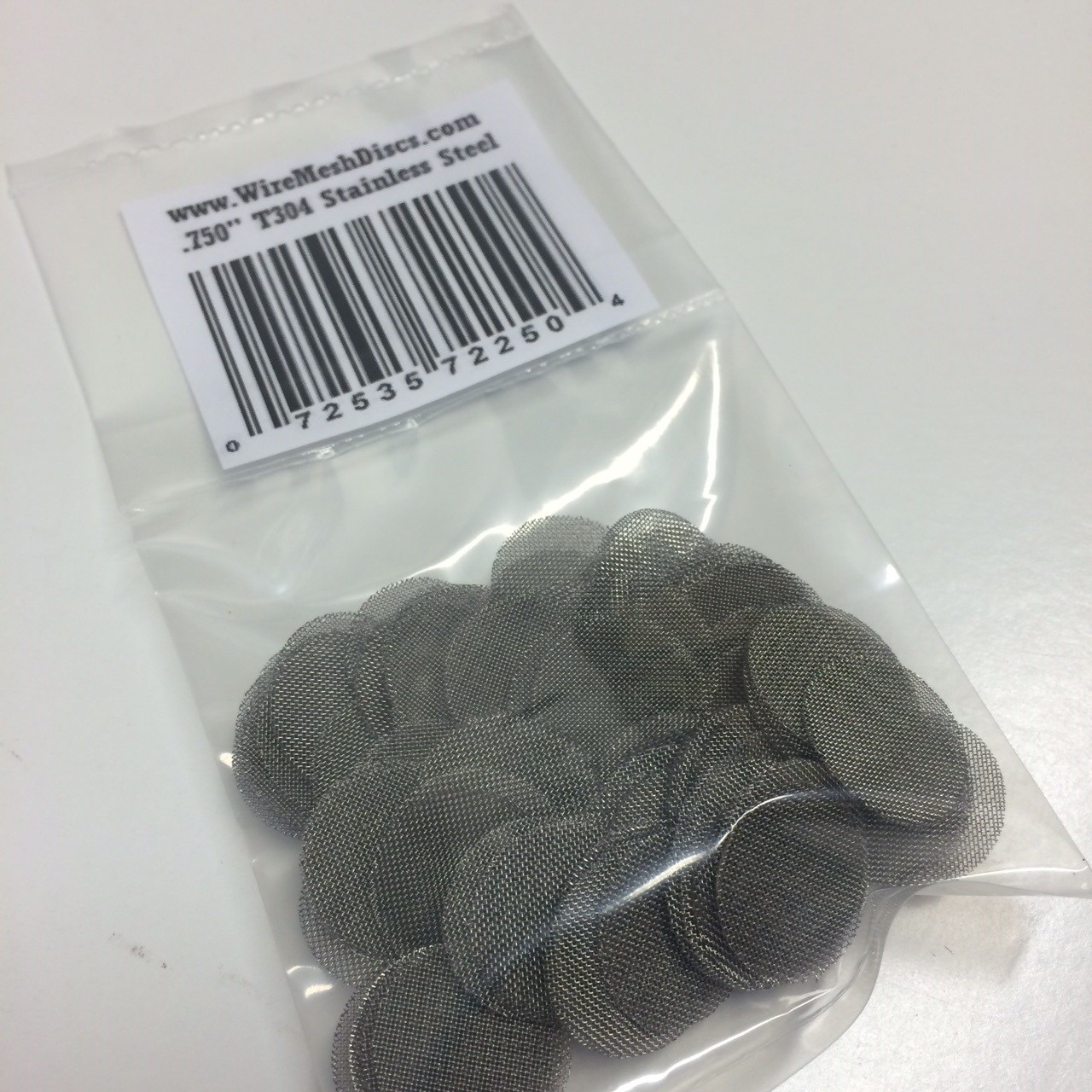 100 COUNT Stainless Steel T304 Wire Mesh Screen Filter Discs 3/4″ MADE IN USA!
