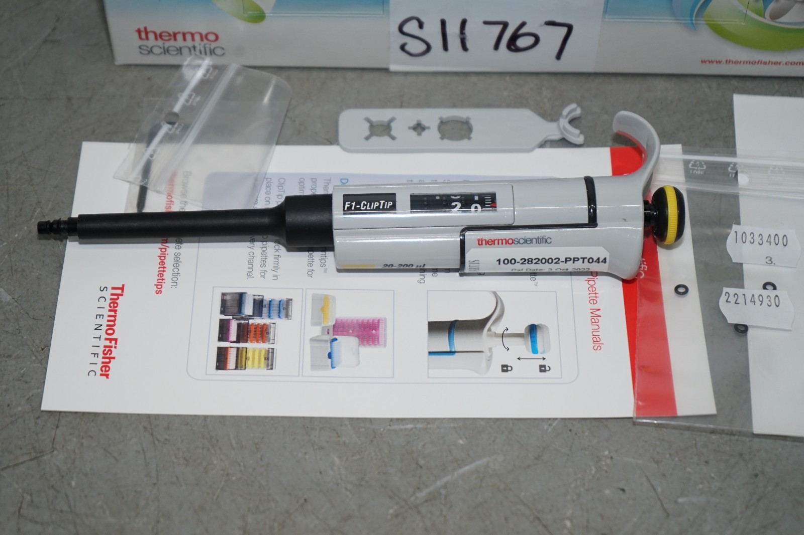 ^ Thermo Scientific™ F1-ClipTip™ 20 – 200 uL Single Channel Pipette #X6030