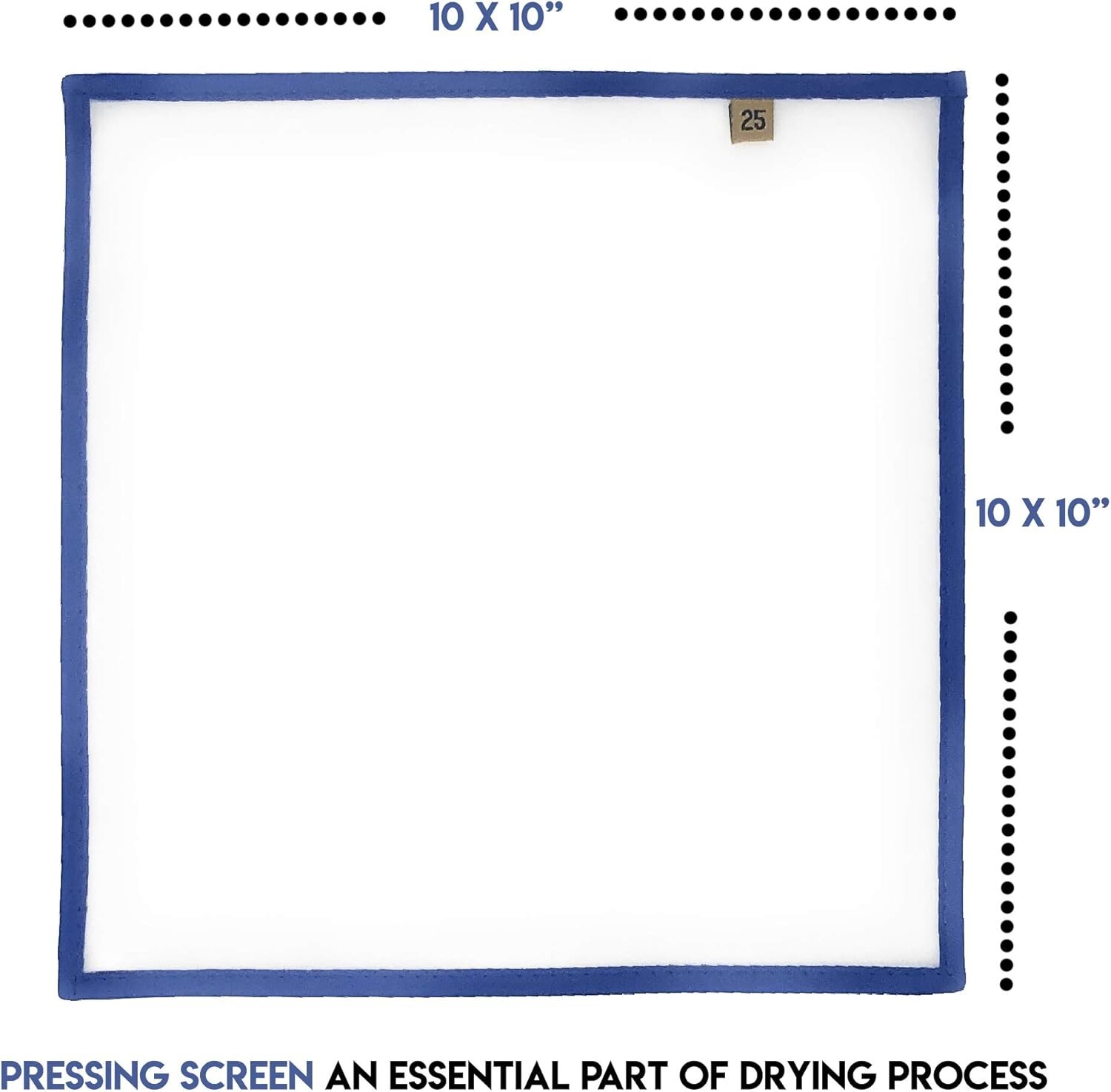 BUBBLUBAGDUDE 10 x 10 Pressing Screen 25 Micron 10-Pack
